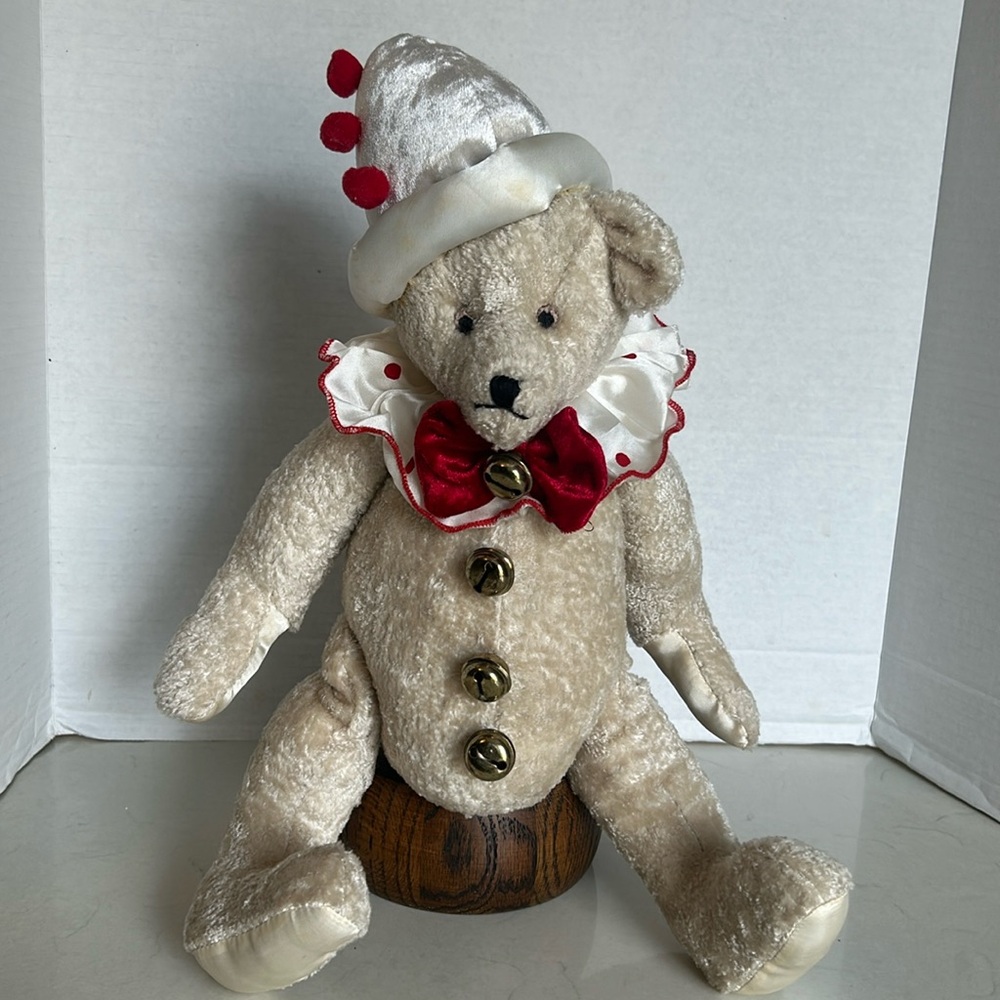 MARK ROBERTS CHRISTMAS HOLIDAY / Valentine PIERROT CLOWN BEAR JOINTED